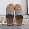 Men's Fashion Casual Slip On Cane Slides Indoor Home Slippers Beach Shoes Men's Slippers Blue view 2