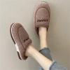Men's Warm Slippers Slippers Plush Plush Home Lovers Shoes and Cotton Indoor Comfortable Men's Slipper Slippers for Men Coffee view 2