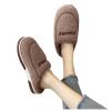 Men's Warm Slippers Slippers Plush Plush Home Lovers Shoes and Cotton Indoor Comfortable Men's Slipper Slippers for Men Coffee view 3