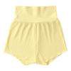 vastwit Toddler Baby Girls Boys Summer Cotton Casual Outfit Solid Color Ribbed T-Shirt High Waist Shorts Yellow 12-24 Months view 3