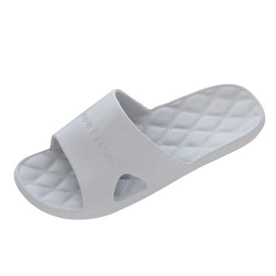 AnFeng Home Shower Pool Fashion Casual Non-Slip Shoes Men's Couples Bathroom Slippers Men's Slipper Men's Slippers Memory Foam Grey