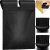 Fabbay 3 Pieces Umpire Gear Set Include 2 Pieces Umpire Brush Baseball Home Plate Brush Baseball Umpire Gear Umpire Ball Bag for Baseball Softball Referee Equipment, Black view 1