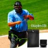 Fabbay 3 Pieces Umpire Gear Set Include 2 Pieces Umpire Brush Baseball Home Plate Brush Baseball Umpire Gear Umpire Ball Bag for Baseball Softball Referee Equipment, Black view 2