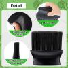Fabbay 3 Pieces Umpire Gear Set Include 2 Pieces Umpire Brush Baseball Home Plate Brush Baseball Umpire Gear Umpire Ball Bag for Baseball Softball Referee Equipment, Black view 4