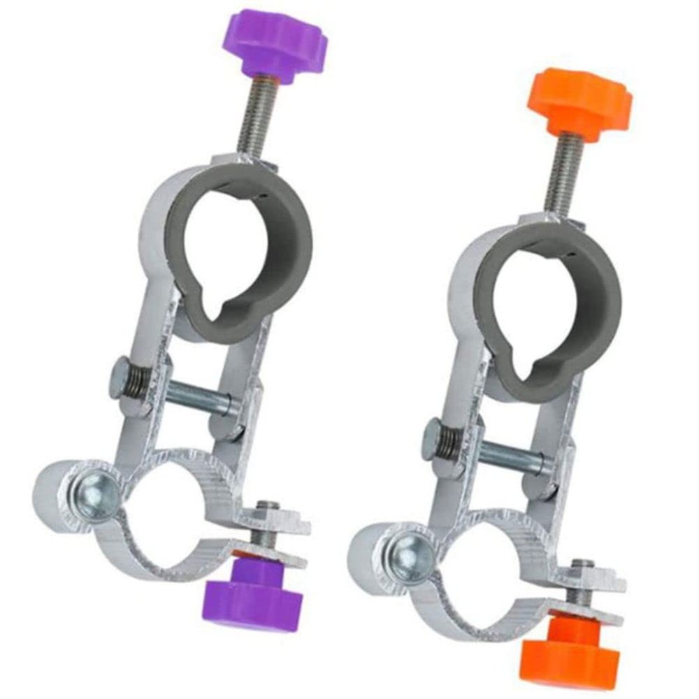 2Pack Fishing Chair Clamp Umbrella Mount Clip Beach Ourdoor Fishing Chair Umbrella Holder Adjustable Clamp Fixed Beach Fishing Chair Clamp Stand Bracket Support for Outdoor Fishing Camping