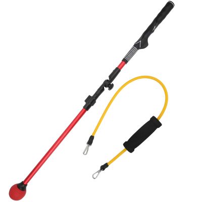 Alvinlite Golf Folding Swing Trainer Aid Adjustable, Portable Golf Training Aid to Improve Hinge, Forearm Rotation, Shoulder Turn  Lightweight, Durable Golf Trainer with Ergonomic Grip (Red) Golf
