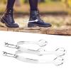 Zerodis Stainless Steel Horse Spurs, Horse Spurs Western Stainless Steel Spurs for Equestrian Boots Men Women Horsemanship Lovers view 2
