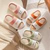 Zonkacen Male Female Non Slip Quiet Comfortable Warm Cute Cotton Slippers for Winter Indoor Study Playing Walking Working Holiday Study Gift Christmas Snowy Day Light Green 3-4 Men/4.5-5.5 Women view 4