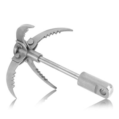 Alvinlite Grappling Hook, Gravity Rock 4-Claw Folding Stainless Steel Claws Anchor Tool for Outdoor Survival, Camping, Hiking, Tree &Mountain Climbing
