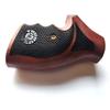 [BMPL] Hardwood Luxury Laser Grips Compatible with Taurus Medium/Large Frame.357 M44, 65, 66, 80, 82, 83, 96, 431, 441, 607, 608, 669 Revolver Handmade, Black Brown view 4