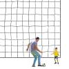 Fahnemt Soccer Backstop Net, Soccer Netting High Impact Sports Practice Barrier Net, Nylon Hitting Netting for Basketball, Hockey and Football (15X20FT) view 1