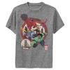 Disney Boy's Big Hero 6 Series Circle Team Short Sleeve Tee Shirt, Charcoal Heather, Youth Medium view 1