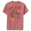 DC Comics Flash to Do Boys Short Sleeve Tee Shirt, Red Heather, Small view 1