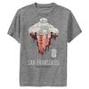 Disney Boy's Big Hero 6 Series SF Love Short Sleeve Tee Shirt, Charcoal Heather, Large view 1