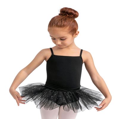 Capezio Belted Camisole Tutu Dress, Black, Small