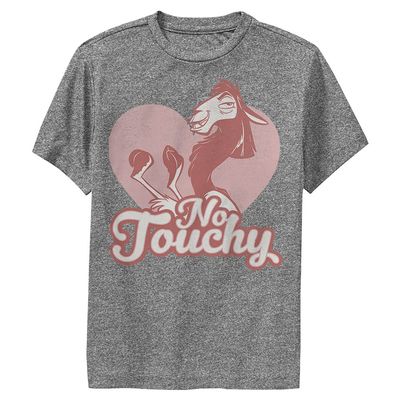 Disney Emperor's New Grove No Love Boys Short Sleeve Tee Shirt, Charcoal Heather, X-Large
