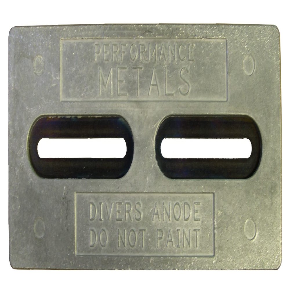 TEC-Divers DP1 Hull Plate ZINC 12" X 6" X 1/2" US Military Grade ZINC