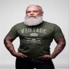 1976 Birthday Shirt for Men - Vintage 1976 Genuine Badass Built to Last - 50th Birthday Gift - F/Charcoal-002-4X view 2