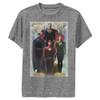 DC Comics Justice League Legends Boys Short Sleeve Tee Shirt, Charcoal Heather, Medium view 1