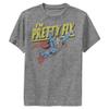 DC Comics Superman Pretty Fly Boys Short Sleeve Tee Shirt, Charcoal Heather, Medium view 1