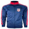 Icon Sports Officially Licensed U.S. Soccer Full Zip Up Active Adult Training Soccer Track Jacket | Navy, Small view 2