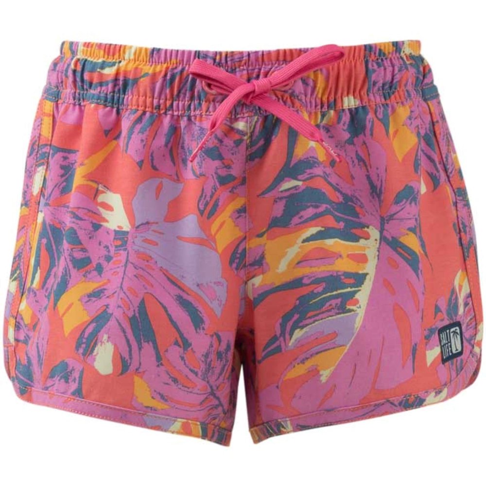 Salt Life Loungin' SLX Youth Boardshort, Pink Punch, Medium