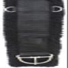 CHALLENGER 28" Western Black Nylon Webbed Straight Rear Flank Saddle Cinch Fleece 97126BK-28 view 2