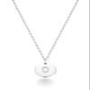 Miabella 925 Sterling Silver or 18K Yellow Gold Plated Dainty Round Initial Pendant Necklace for Women/Adjustable Chain 18 to 20 Inch/Letters A-Z/Made in Italy (O, sterling silver) view 1