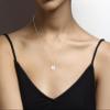 Miabella 925 Sterling Silver or 18K Yellow Gold Plated Dainty Round Initial Pendant Necklace for Women/Adjustable Chain 18 to 20 Inch/Letters A-Z/Made in Italy (O, sterling silver) view 4