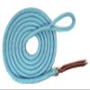 Knotty Girlz Double Braid Lead Rope with Eye Splice Loop, 12-14FT Lengths (Ice Blue, 12 ft.) view 1