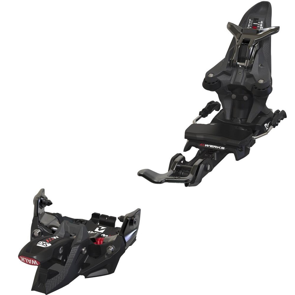 Marker Kingpin M-Werks 12 Ski Bindings 2023 - Black/Red 100-125mm