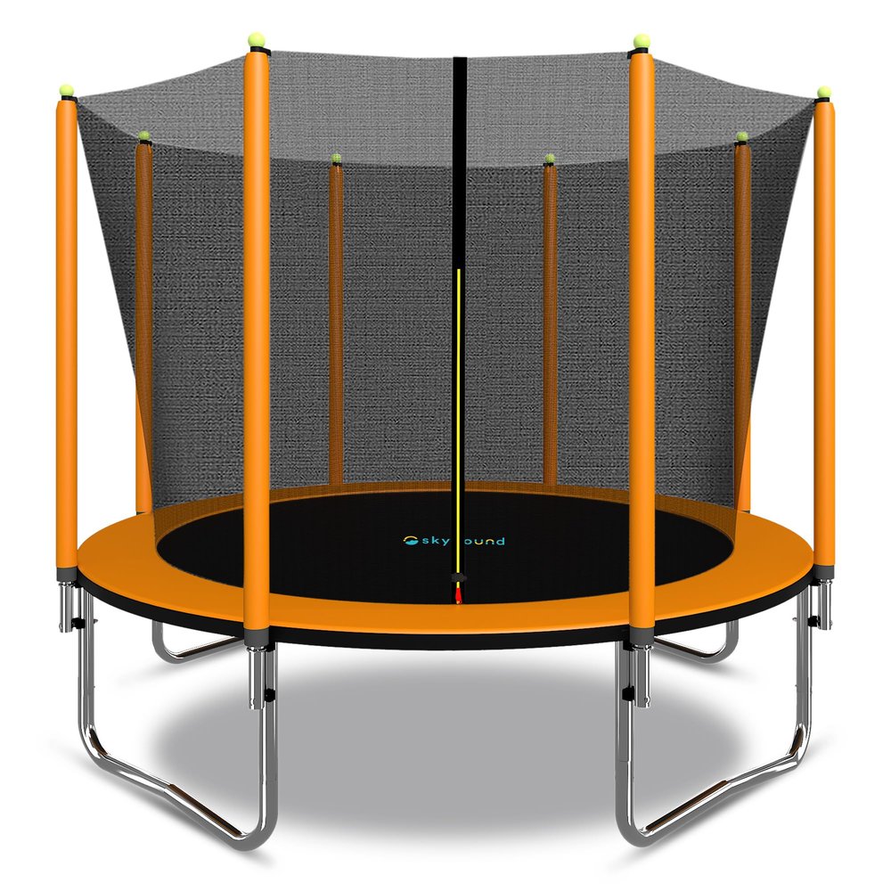 SkyBound Trampoline with Safety Enclosure Net - 10ft 12ft 14ft 15ft 16ft Large Outdoor Backyard ASTM Approved Trampolines for Kids & Adults - Heavy Duty Trampolines - Outdoor High Jump Play Trampoline