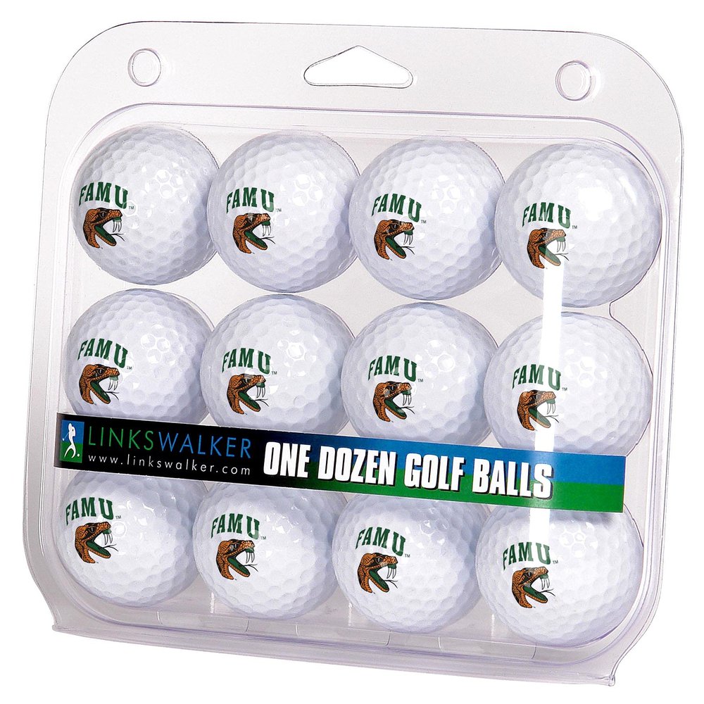 LinksWalker Florida A&M Rattlers Golf Balls Gift Pack 12 2-Piece Regulation Size Balls