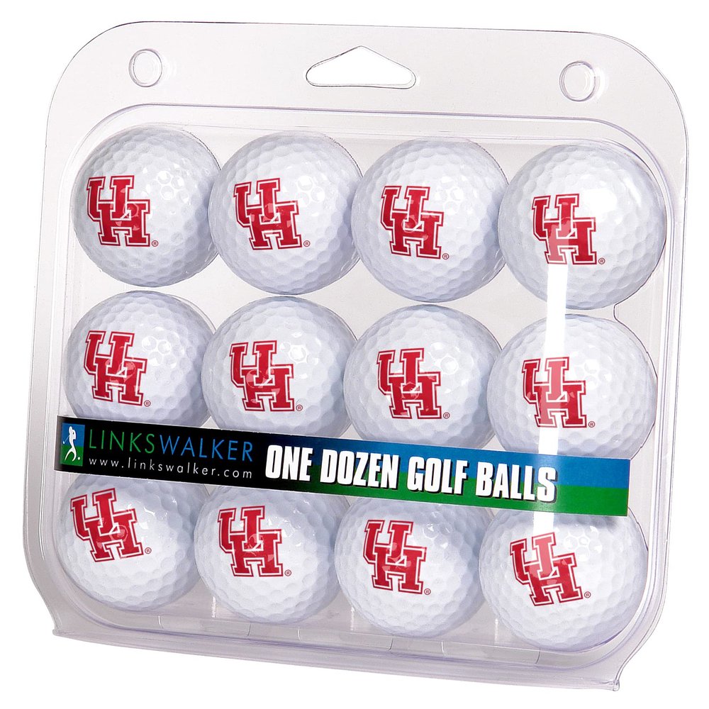 LinksWalker Houston Cougars Golf Balls Gift Pack 12 2-Piece Regulation Size Balls