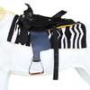 CHALLENGER Horse 5" Black Slanted Offset Angled Saddle Stirrups Green Turquoise Stone 51225 view 2