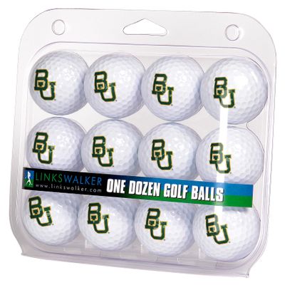 LinksWalker Baylor Bears Golf Balls Gift Pack 12 2-Piece Regulation Size Balls