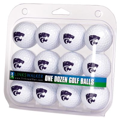 LinksWalker Kansas State Wildcats Golf Balls Gift Pack 12 2-Piece Regulation Size Balls