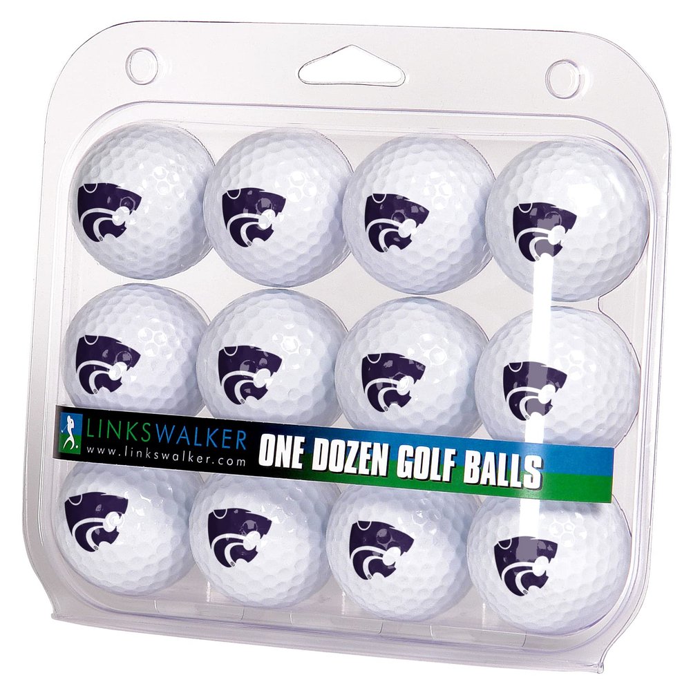 LinksWalker Kansas State Wildcats Golf Balls Gift Pack 12 2-Piece Regulation Size Balls