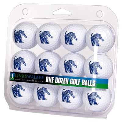 LinksWalker Memphis Tigers Golf Balls Gift Pack 12 2-Piece Regulation Size Balls