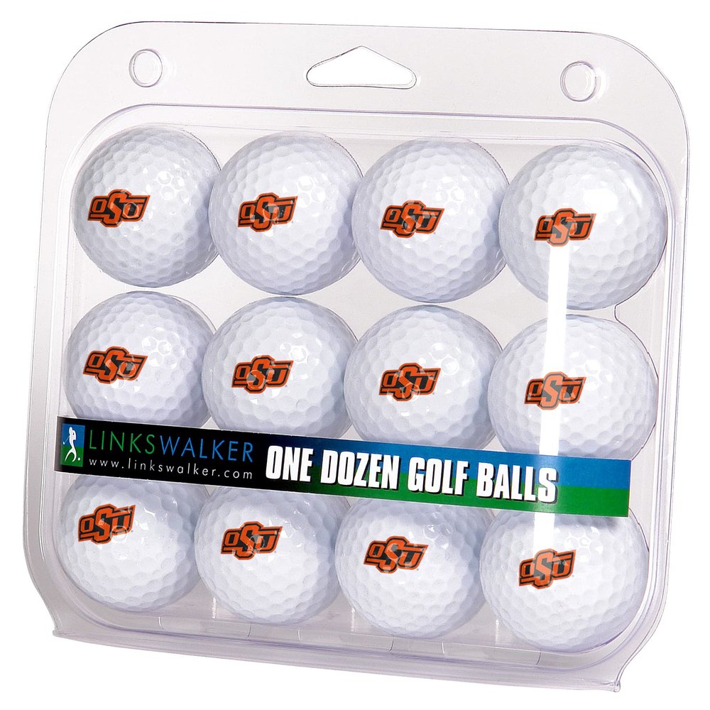 LinksWalker Oklahoma State Cowboys Golf Balls Gift Pack 12 2-Piece Regulation Size Balls