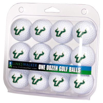 LinksWalker South Florida Bulls Golf Balls Gift Pack 12 2-Piece Regulation Size Balls