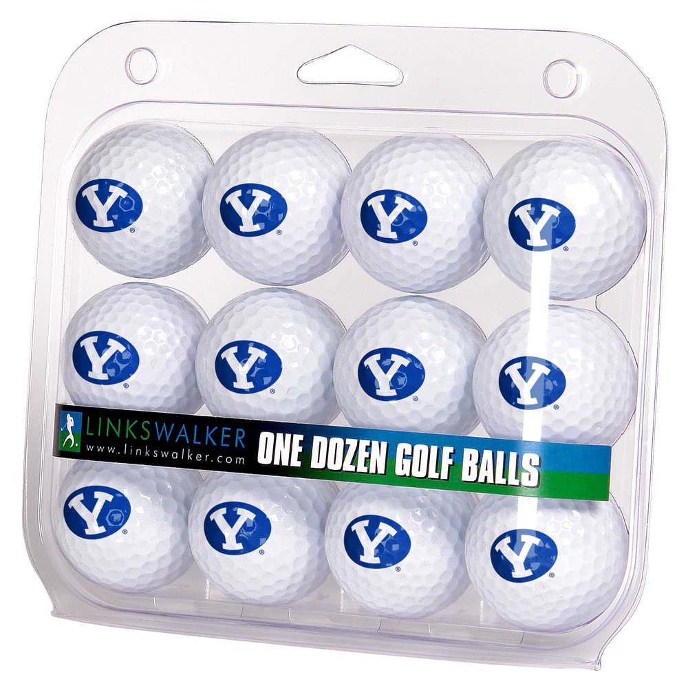 LinksWalker Brigham Young Univ. Cougars Golf Balls Gift Pack 12 2-Piece Regulation Size Balls