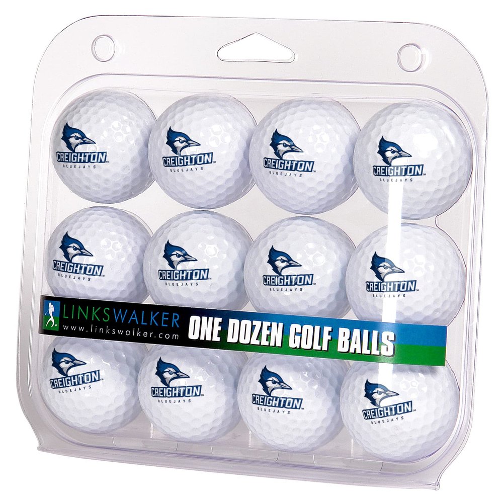 LinksWalker Creighton University Bluejays Golf Balls Gift Pack 12 2-Piece Regulation Size Balls
