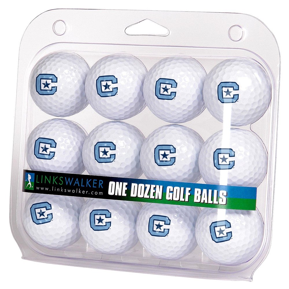 LinksWalker Citadel Bulldogs Golf Balls Gift Pack 12 2-Piece Regulation Size Balls