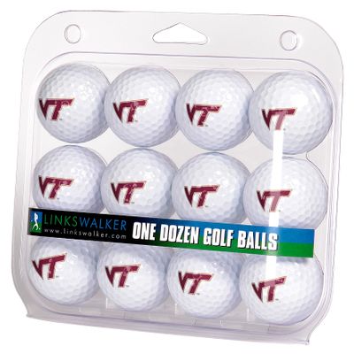 LinksWalker Virginia Tech Hokies Golf Balls Gift Pack 12 2-Piece Regulation Size Balls