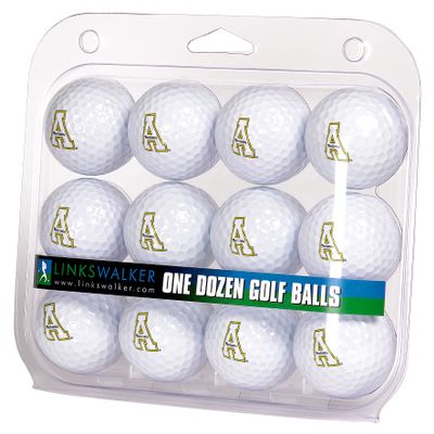 LinksWalker Appalachian State Mountaineers Golf Balls Gift Pack 12 2-Piece Regulation Size Balls