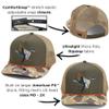Paramount Outdoors Wood Duck Trucker Rope Cap Mesh Back Vintage Waterfowl Duck Hunting Cap in Olive Throwback Camo view 3