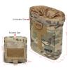DUOLUDA Tactical Folding Dump Pouch Utility Tool Bag Military Molle Drawstring Ammo Magazine Pouch-EDC Drop Bag for Ammo, Magazines, Range Shooting, Hunting, Outdoor Sports (Multicam) view 2