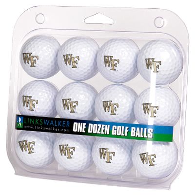 LinksWalker Wake Forest Demon Deacons Golf Balls Gift Pack 12 2-Piece Regulation Size Balls