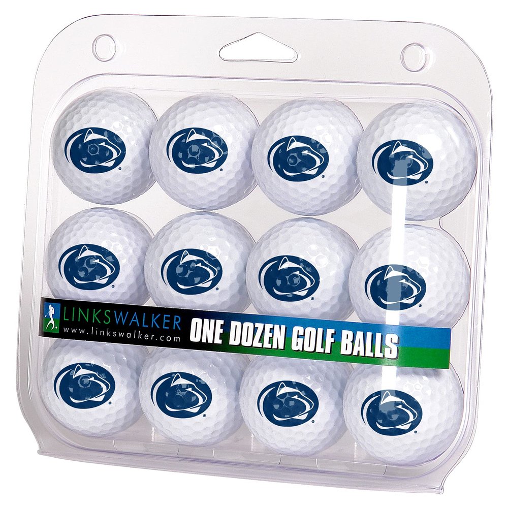 LinksWalker Penn State Nittany Lions Golf Balls Gift Pack 12 2-Piece Regulation Size Balls
